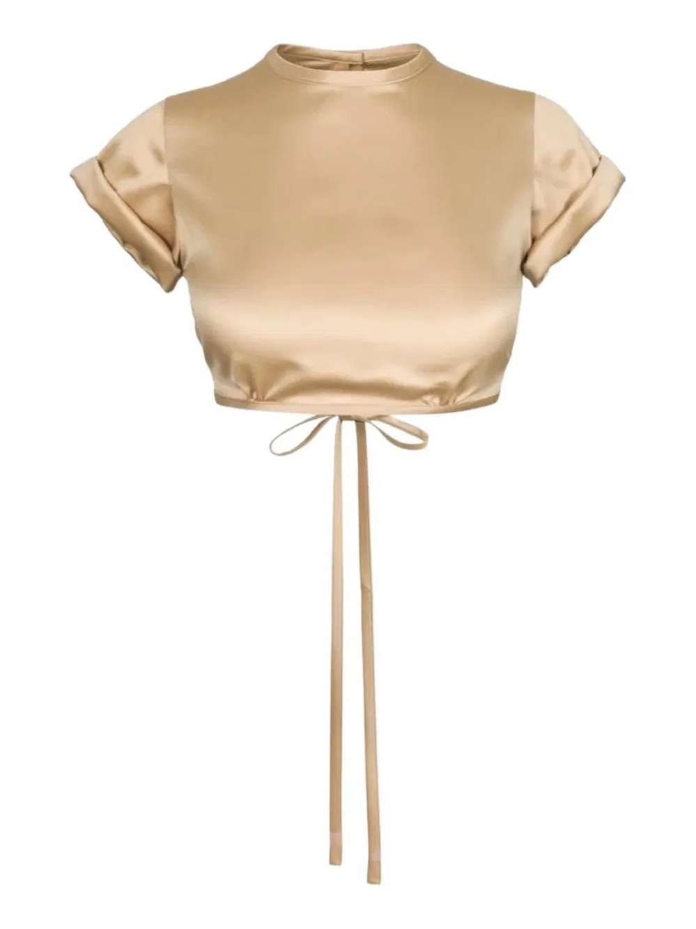 NWT Orseund Iris Le Club Crop Top in tan gold